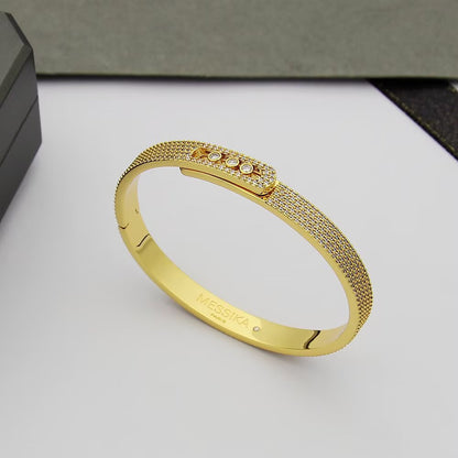 [moco jewelrys]Move Noa Full Pavé Diamond Bangle Bracelet