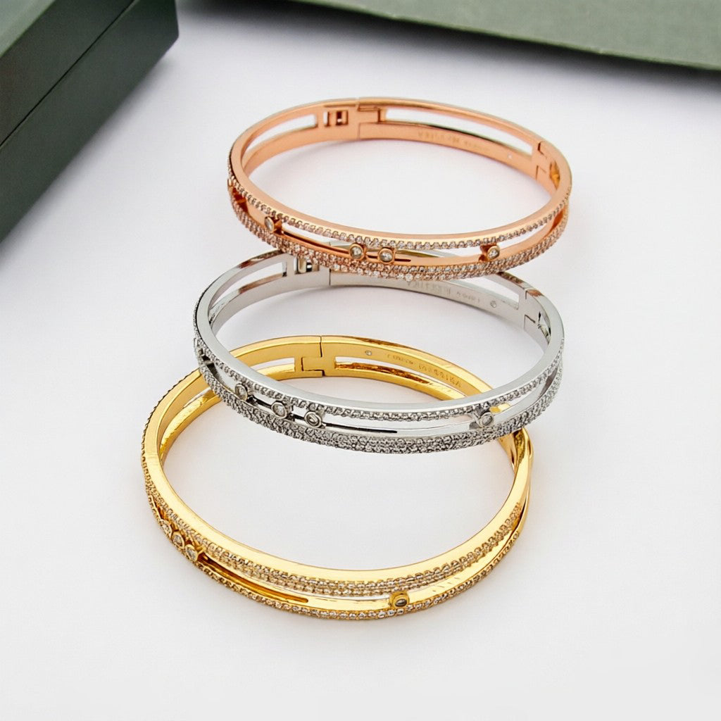 [moco jewelrys]Move Romane pavé bangle