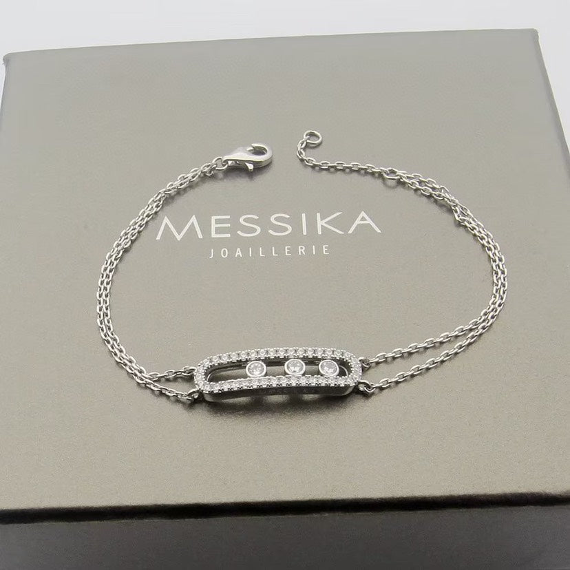 [moco jewelrys] Move Classique pavé bracelet