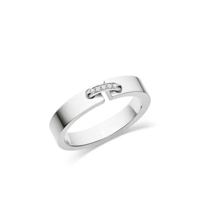 [moco jewelrys]ALLIANCE LIENS VIDENCE DIAMANT 4MM RING