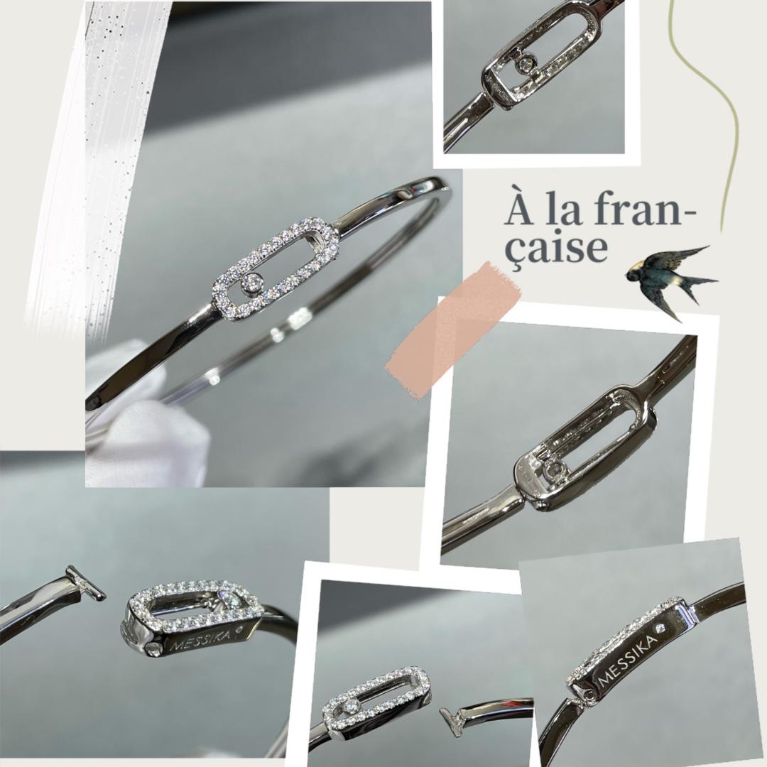 [moco jewelrys]Move Uno pavé flex bangle medium