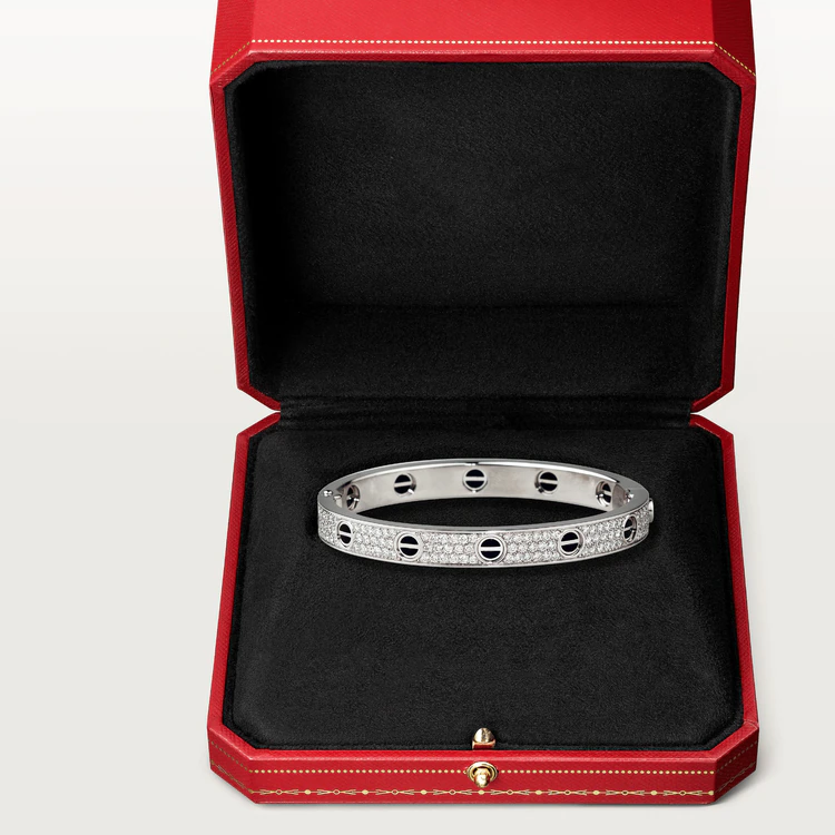 ??Loco?¡¥LOVE BRACELET 6.1MM DIAMOND-PAVED CERAMIC