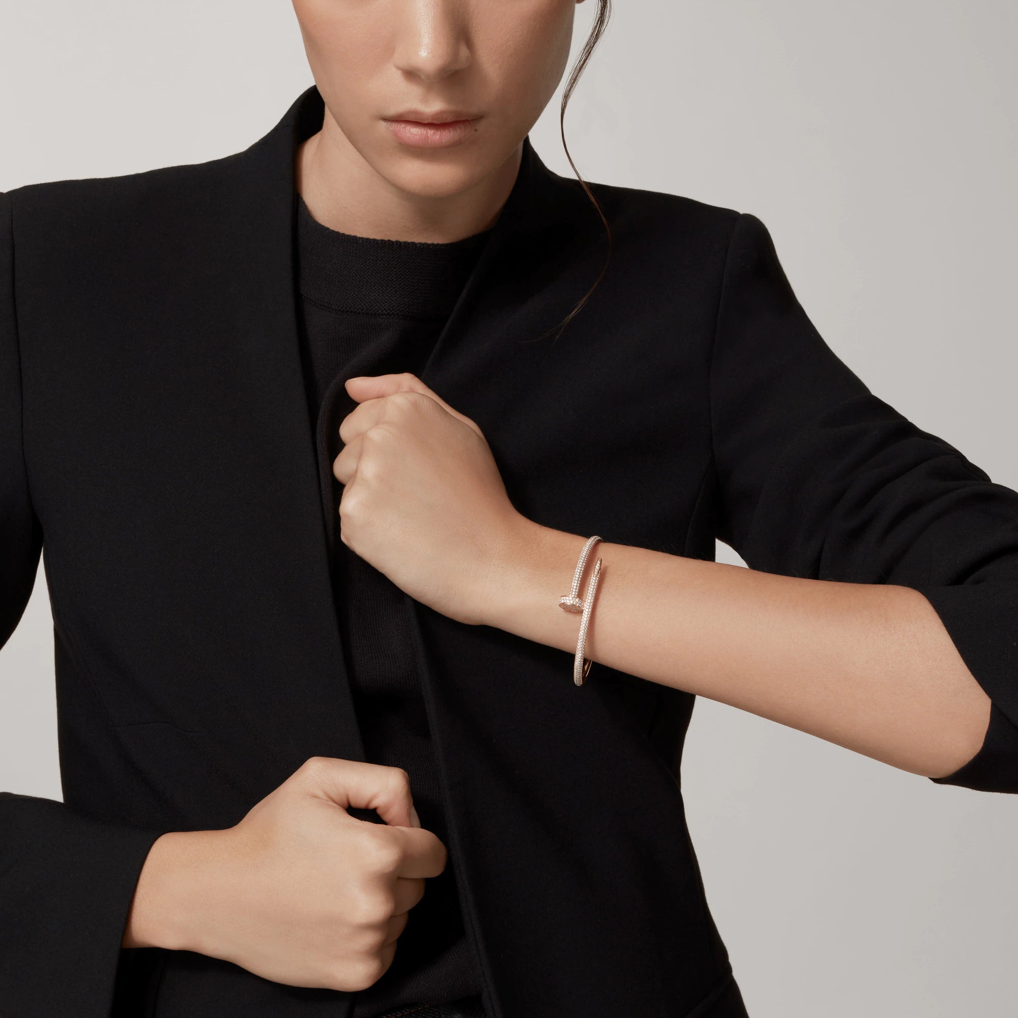 ??Loco?¡¥JUSTE BRACELET 3.5MM ALL DIAMONDS