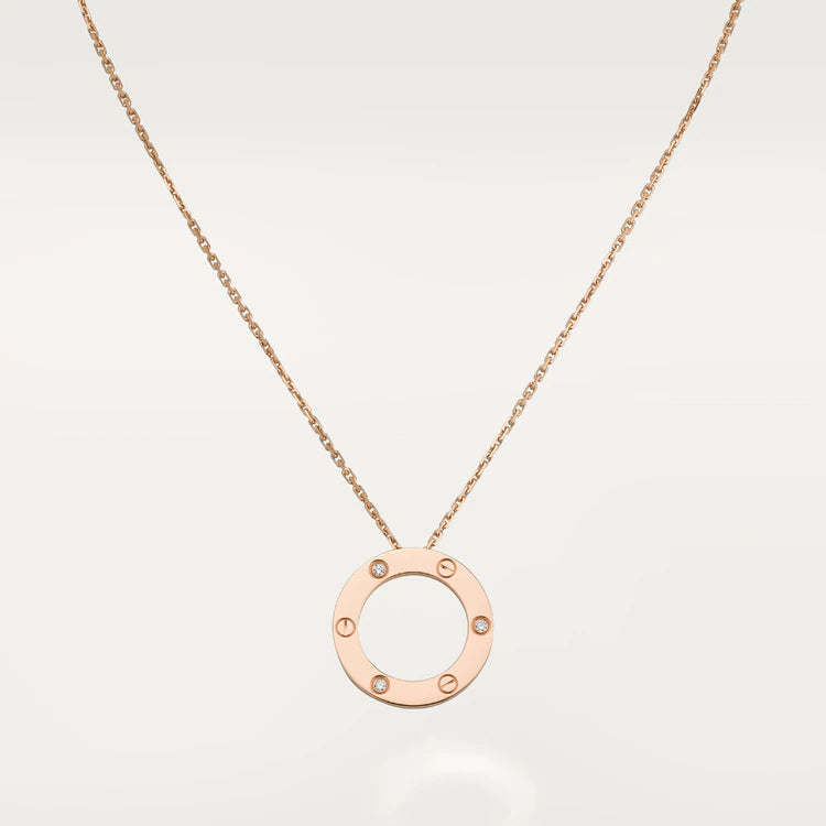 ??Loco?¡¥LOVE NECKLACE 16MM 3 DIAMONDS