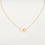 ??Loco?¡¥LOVE NECKLACE DOUBLE RING GOLD
