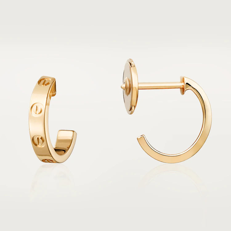 ??Loco?¡¥LOVE EARRINGS 2.65MM PINK GOLD