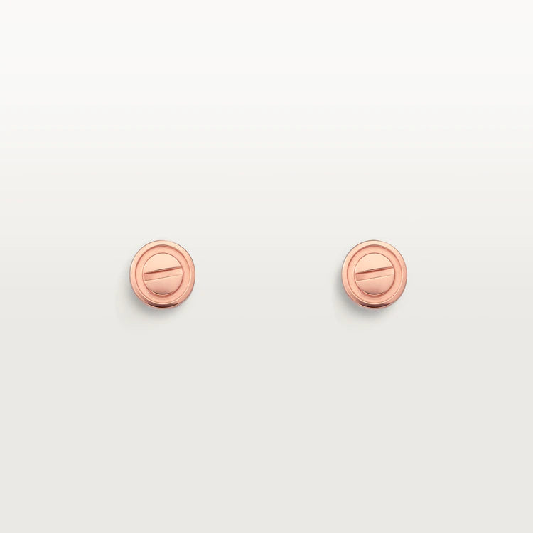 ??Loco?¡¥LOVE EARRINGS PINK GOLD 10MM