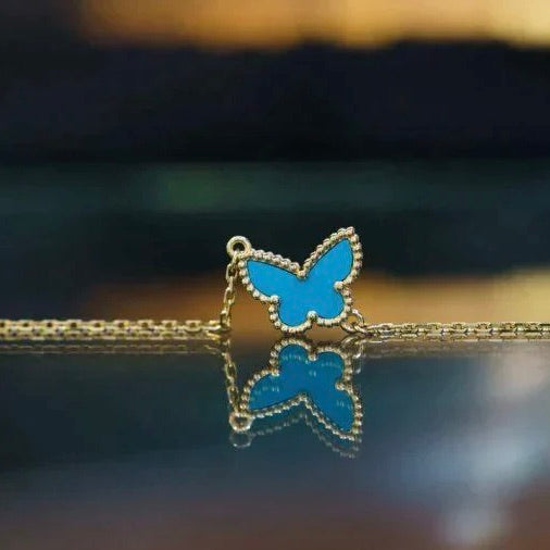 [moco jewellerys]バタフライ ターコイズ バタフライ ブレスレット