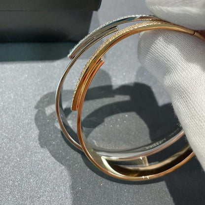 [moco jewelrys]Move Noa Rose Gold Pavé Diamond Bangle Bracelet
