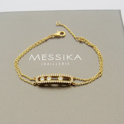 [moco jewelrys] Move Classique pavé bracelet
