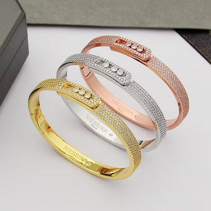 [moco jewelrys]Move Noa Full Pavé Diamond Bangle Bracelet