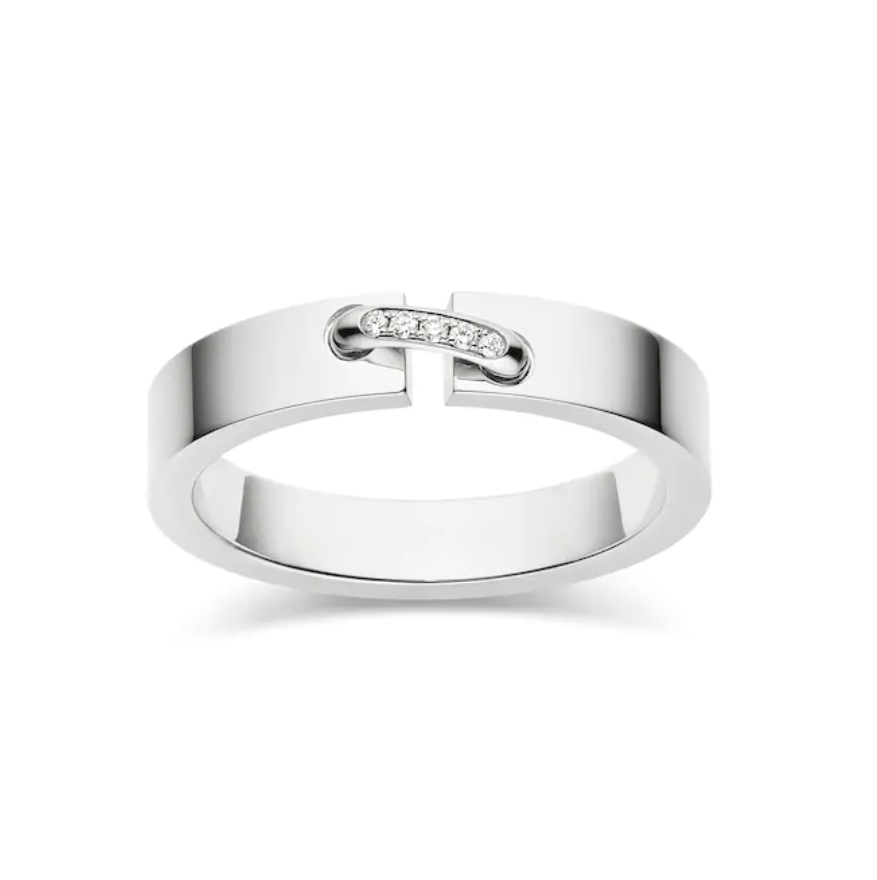 [moco jewelrys]ALLIANCE LIENS VIDENCE DIAMANT 4MM RING