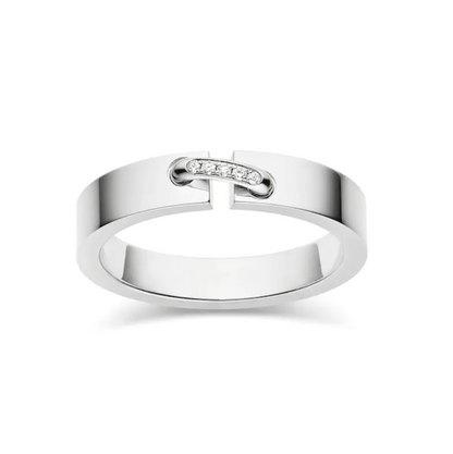 [moco jewelrys]ALLIANCE LIENS VIDENCE DIAMANT 4MM RING