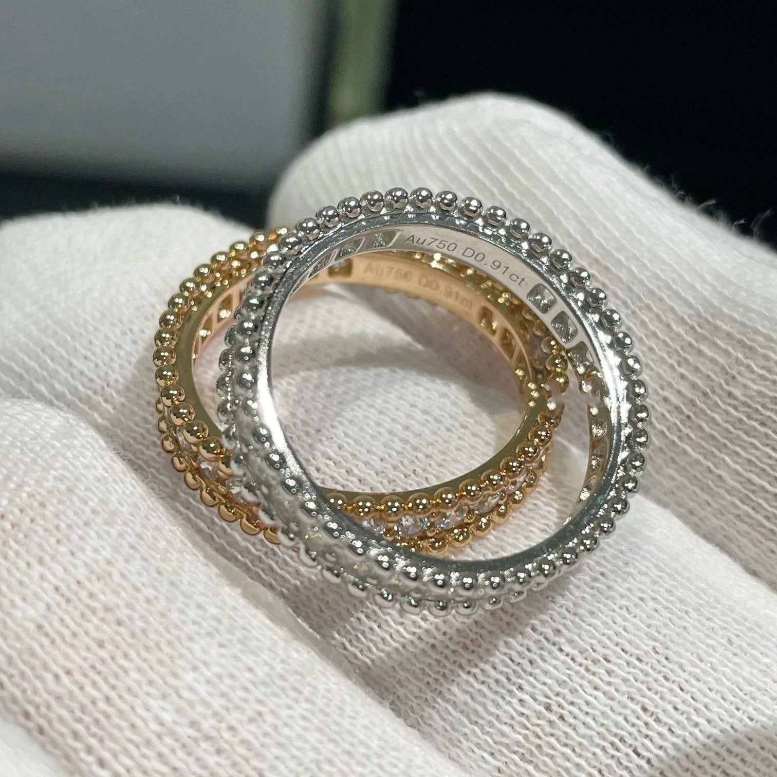 ??Loco?¡¥PERLEE DIAMOND SILVER RING