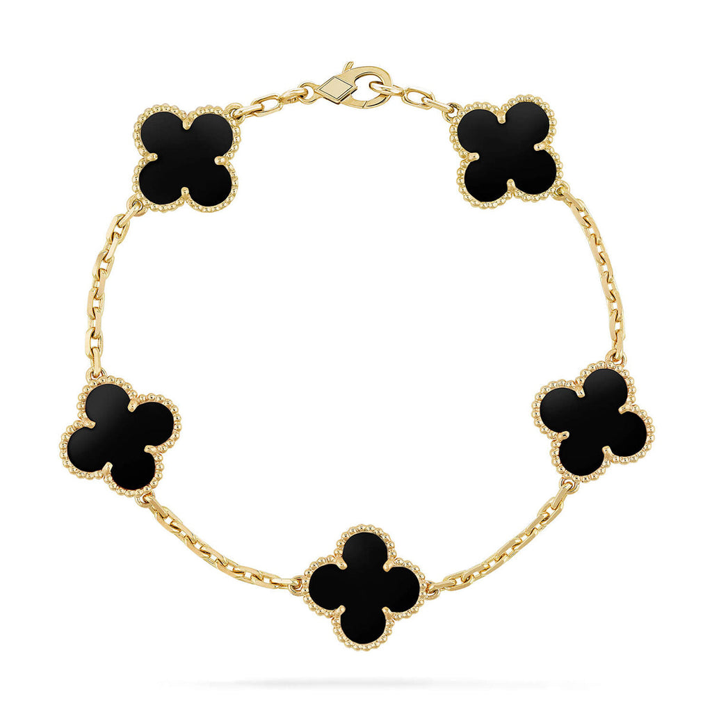 [Loco]New CLOVER 5 MOTIF ONYXS BRACELET COLLECTION
