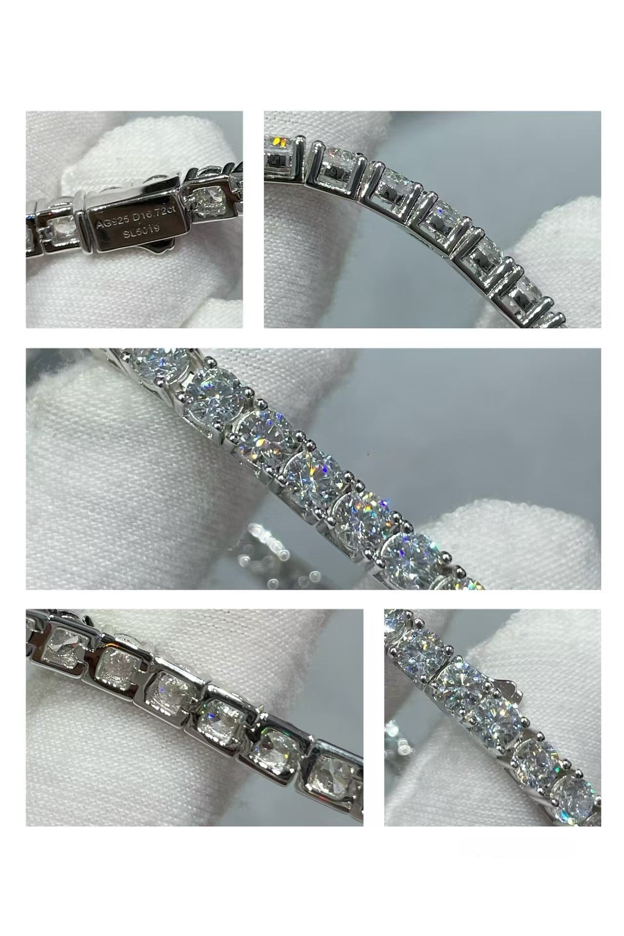 [??Loco?¡¥]TENNIS BRACELET WITH FULL DIAMOND SETTING