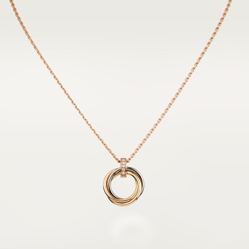 ??Loco?¡¥TRINITY NECKLACE GOLD  DIAMONDS