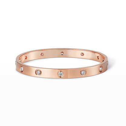 [moco jewelrys] LOVE ARMBAND 6,1 MM 10 DIAMANTEN