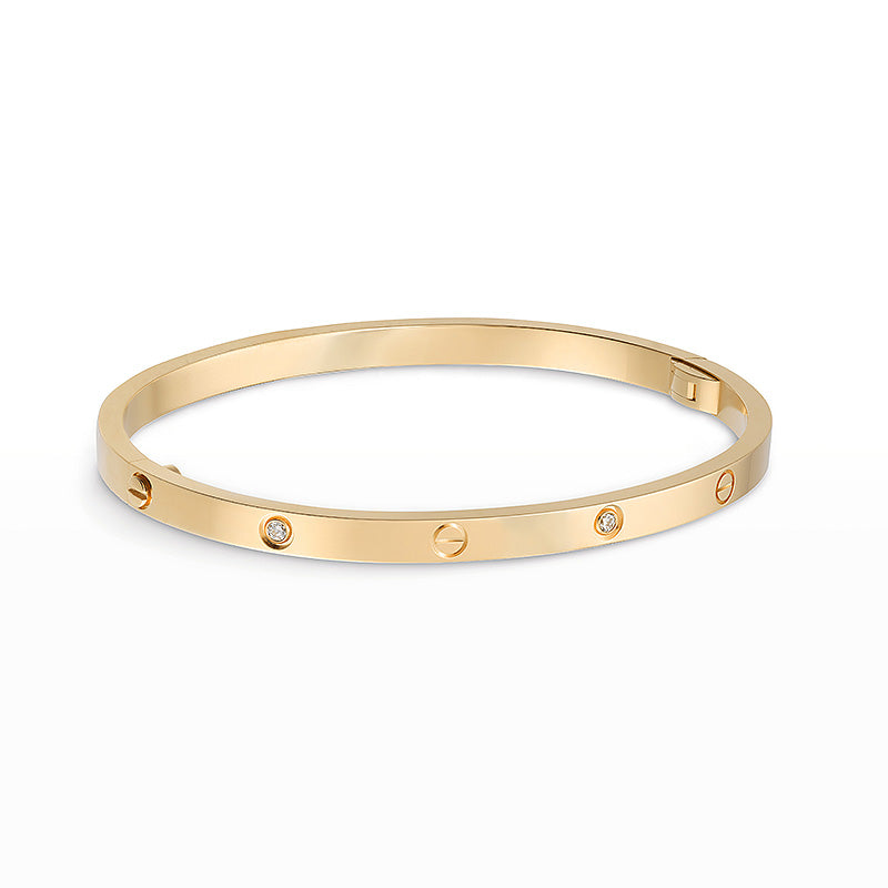 [moco jewelrys] LOVE ARMBAND 3,65 MM 6 DIAMANTEN