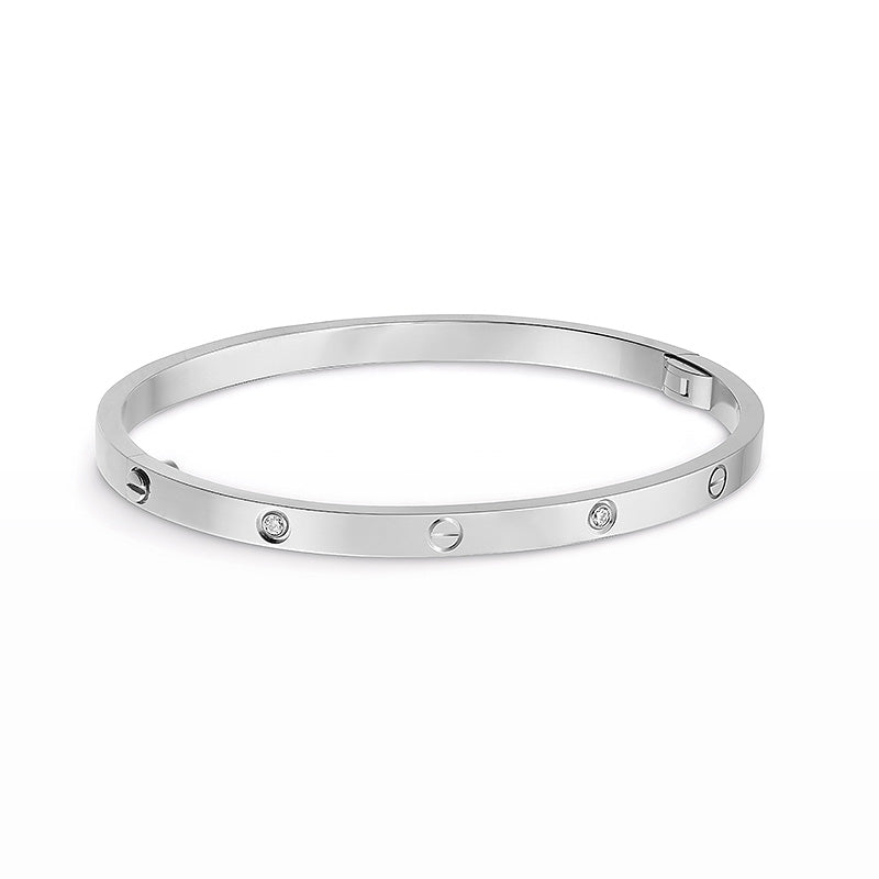 [moco jewelrys] LOVE ARMBAND 3,65 MM 6 DIAMANTEN