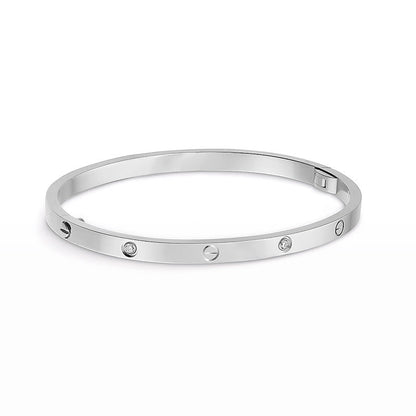 [moco jewelrys] LOVE ARMBAND 3,65 MM 6 DIAMANTEN