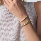 [Loco JURI]2026 PAVE GEMSTONE LOVE BRACELET 6.1MM 10 DIAMONDS
