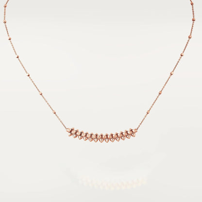 [moco jewellerys]クラッシュ ピンクゴールドネックレス