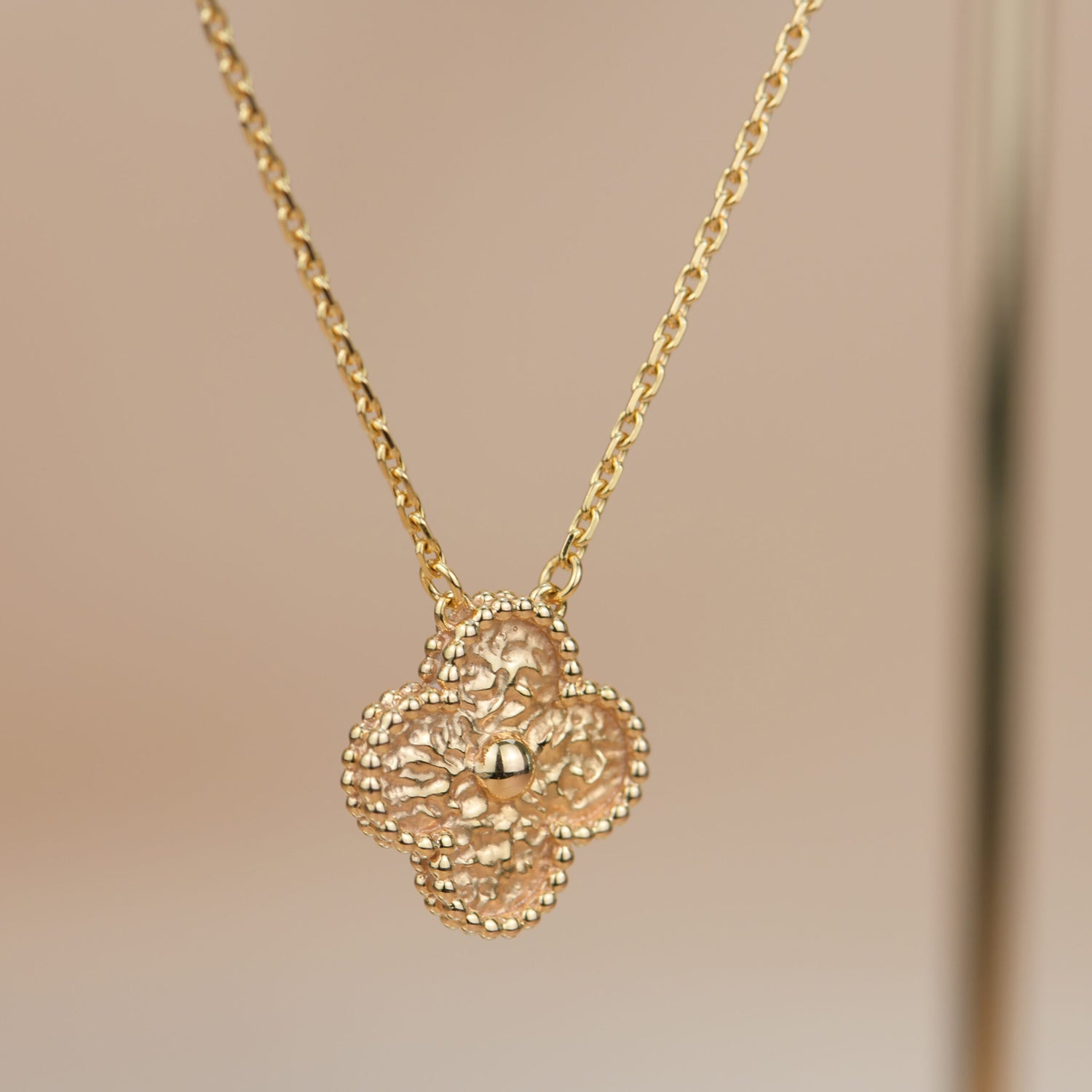 ??Loco?¡¥CLOVER 15MM  BRONZING NECKLACE