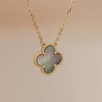 ??Loco?¡¥CLOVER 15MM  GRAY MOTHER OF PEARL NECKLACE