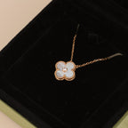 ??Loco?¡¥CLOVER 15MM DIAMOND WHITE FRITILLARIA NECKLACE