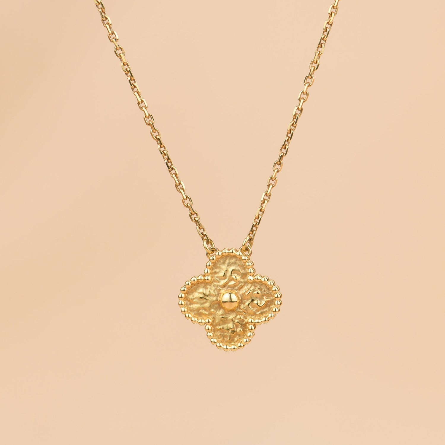??Loco?¡¥CLOVER 15MM  BRONZING NECKLACE
