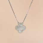 ??Loco?¡¥CLOVER  15MM WHITE MOTHER-OF-PEARL SILVER