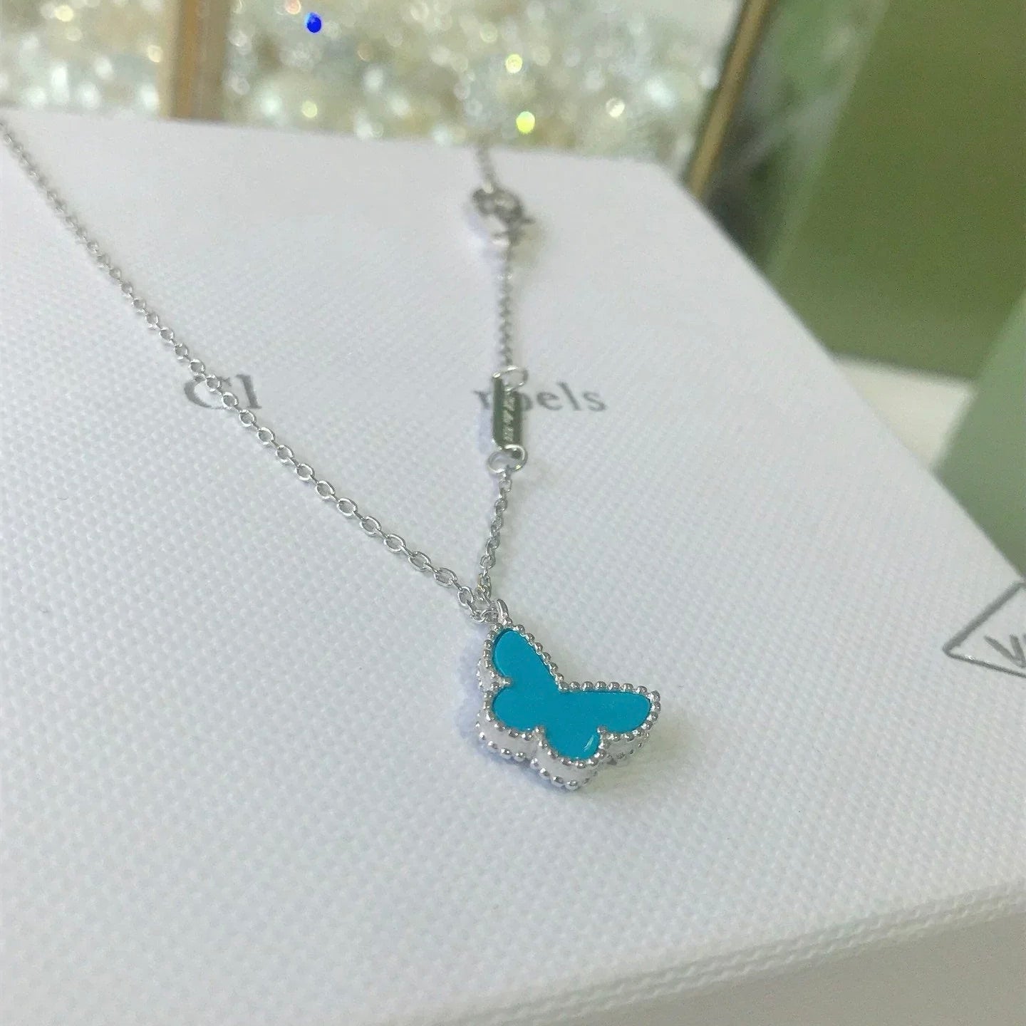 ??Loco?¡¥BUTTERFLY TURQUOISE BUTTERFLY BRACELET SILVER