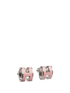 ??Loco?¡¥MINI POP H SILVER EARRINGS PINK