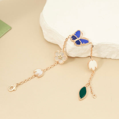 [moco jewelrys JURI]LUCKY SPRING BUTTERFLY 5 MOTIF BRACELET