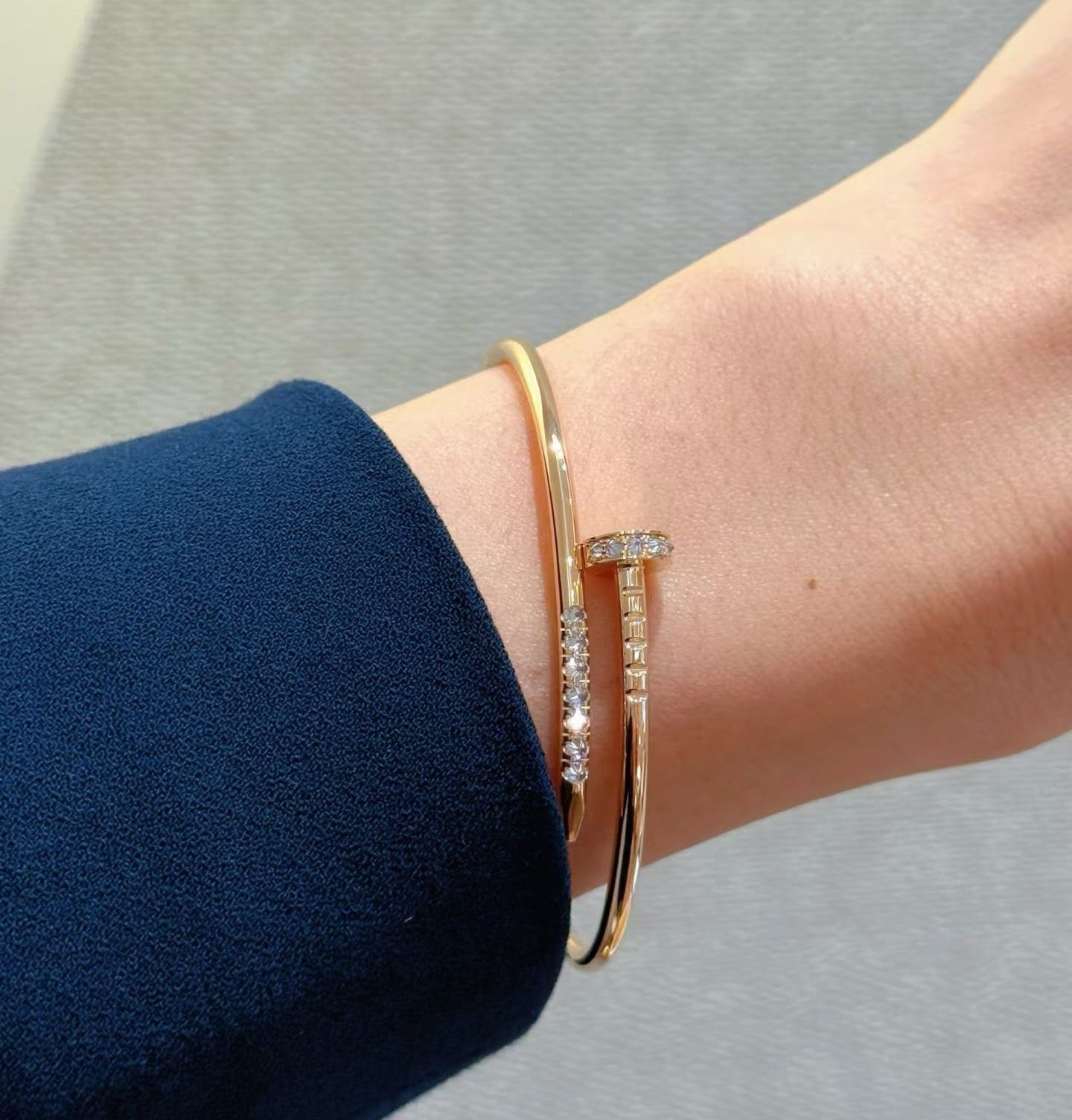 [moco jewelrys JURI]JUSTE BRACELET 2.5MM DIAMONDS NEW