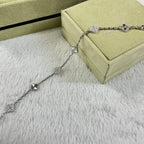 [??Loco?¡¥]CLOVER 6 MOTIF DIAMOND LASER BRACELET
