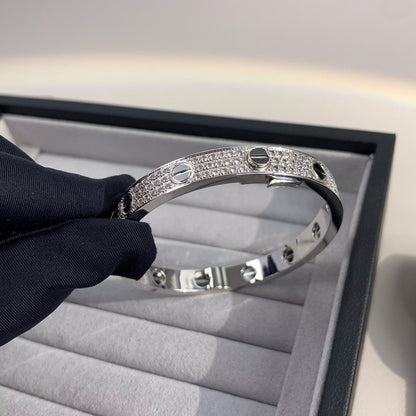 [moco jewelrys] LOVE ARMBAND 6,1 MM DIAMANT-PAVED KERAMIK 