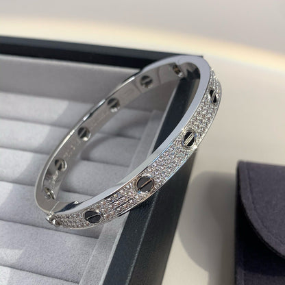 [moco jewelrys] LOVE ARMBAND 6,1 MM DIAMANT-PAVED KERAMIK 