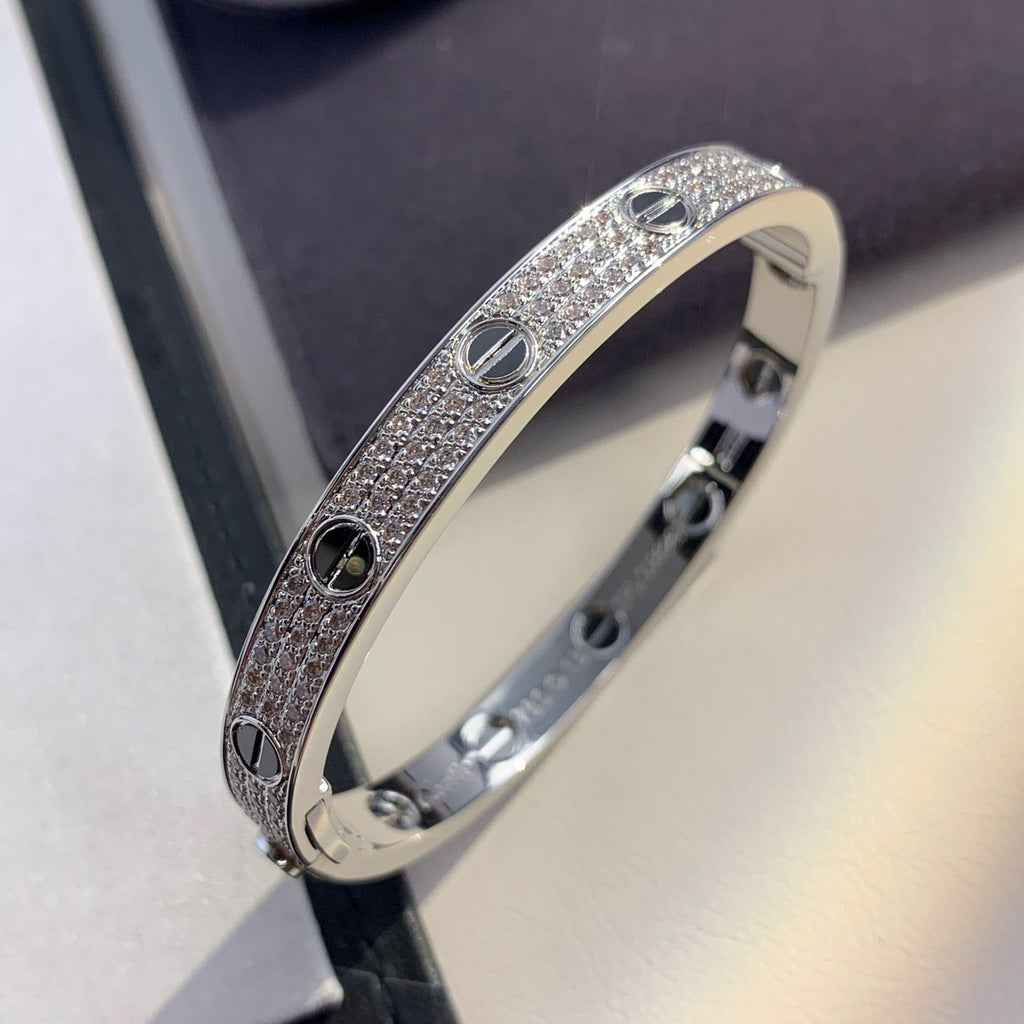 ??Loco?¡¥LOVE BRACELET 6.1MM DIAMOND-PAVED CERAMIC