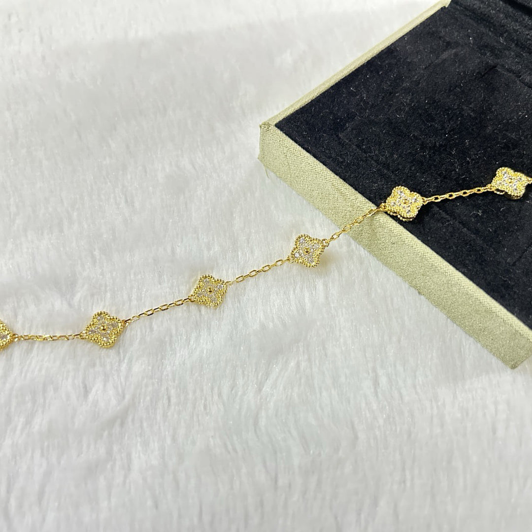 [Loco]New CLOVER 6 MOTIF DIAMOND BRACELET