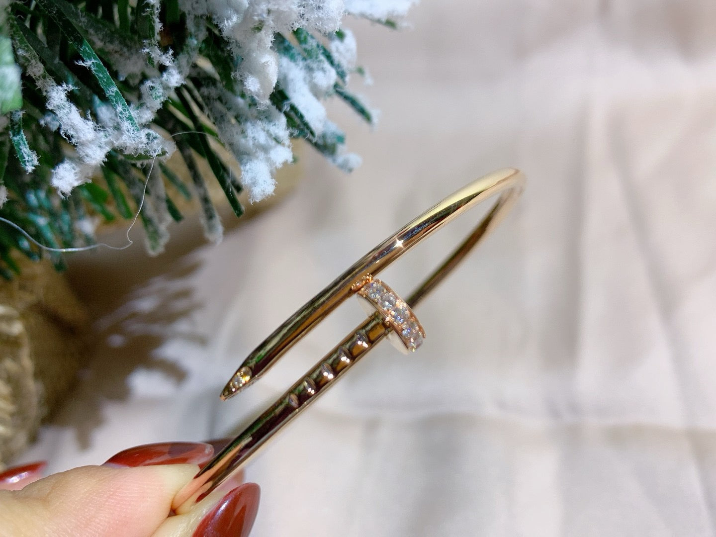 [moco jewelrys]JUSTE BRACELET 2.5MM DIAMONDS