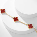 ??Loco?¡¥CLOVER 10 MOTIFS CARNELIAN NECKLACE