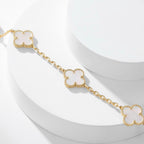 ??Loco?¡¥CLOVER 10 MOTIFS WHITE MOTHER OF PEARL NECKLACE
