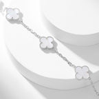 ??Loco?¡¥CLOVER 10 MOTIFS WHITE MOTHER OF PEARL NECKLACE