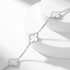 ??Loco?¡¥CLOVER 10 MOTIFS WHITE MOTHER OF PEARL NECKLACE