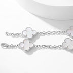??Loco?¡¥CLOVER 10 MOTIFS WHITE MOTHER OF PEARL NECKLACE