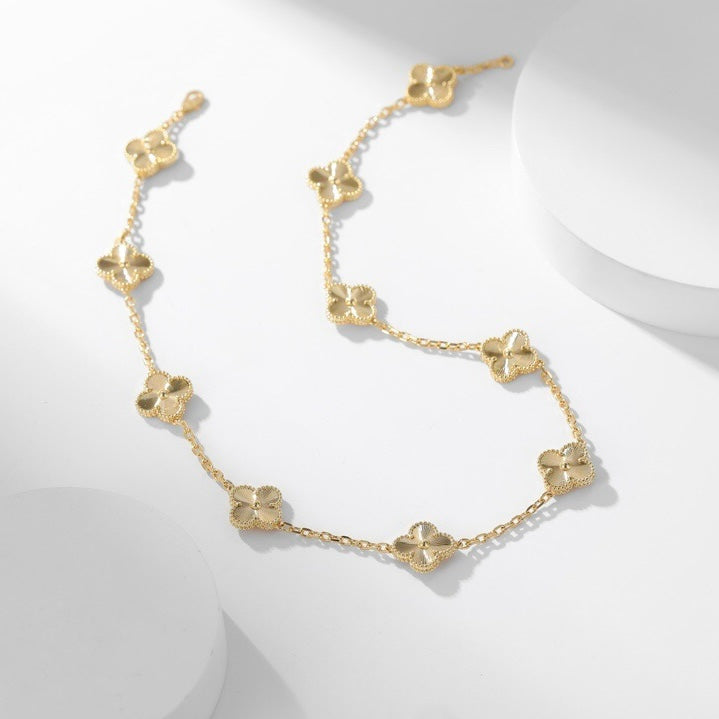 ??Loco?¡¥CLOVER 10 MOTIFS LASER NECKLACE