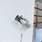 ??Loco?¡¥FORCE LARGE HORSESHOE BLACK WHITE DIAMOND BRACELET ROSE GOLD