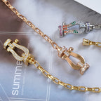 ??Loco?¡¥FORCE LARGE HORSESHOE CLASP  METAL BRACELET